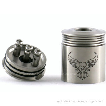 High Quality Black/ Ss /Brass 22mm Patriot Rda Atomizer Clone